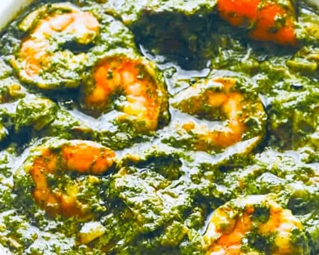 Shrimp Saag.